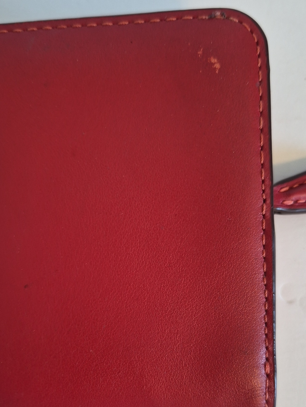 Red Coach Wallet Card Organizer Cash Check 7.5 Inch - Picture 5 of 6